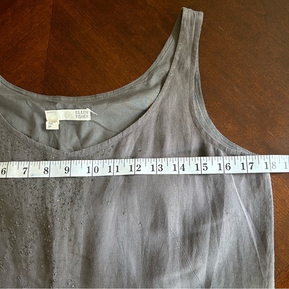 Eileen Fisher | Irish Linen Sequin Mini Dress - Picture 8 of 9